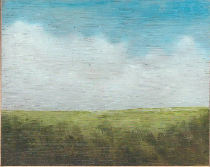 Marcel van Pinxteren, M1, 175 euro, Oil on wood, unframed, 14x18x1 cm