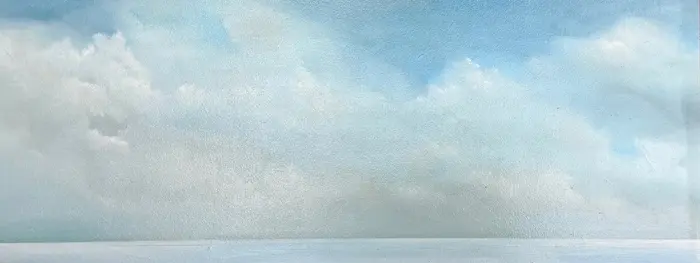 Marcel van Pinxteren, M8, 375 euro, Oil on wood, unframed, 14x35x2 cm