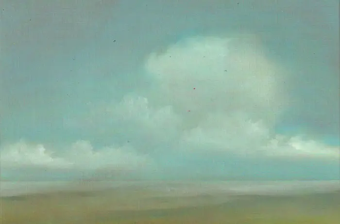 Marcel van Pinxteren, Wolk en land 2, 175 euro, Oil on panel, unframed, 13x19 cm