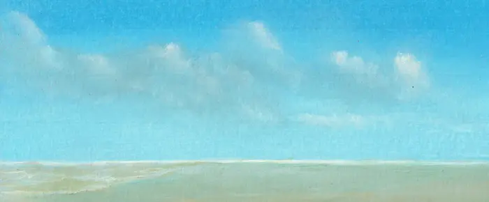 Marcel van Pinxteren, Zee 2, 125 euro, Oil on panel, unframed, 19x8x1 cm