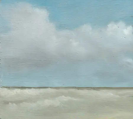 Marcel van Pinxteren, Zee i, 125 euro, Oil on panel, unframed, 14x16x0,5 cm