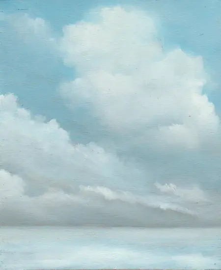Marcel van Pinxteren, Zee j, 225 euro, Oil on panel, unframed, 17x20x0,5 cm
