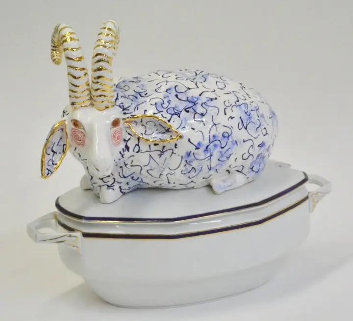Marijke Janssen, Ramadan op vintage schaal, Mixed media, 45x30x30 cm, €.495,-