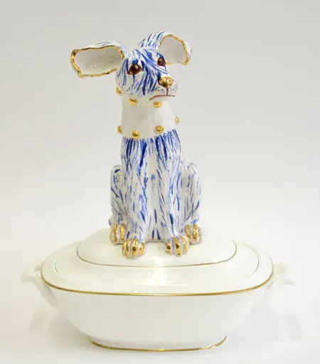 Marijke Janssen, Tafelheer, Porcelain, 45 cm, 495,- euro