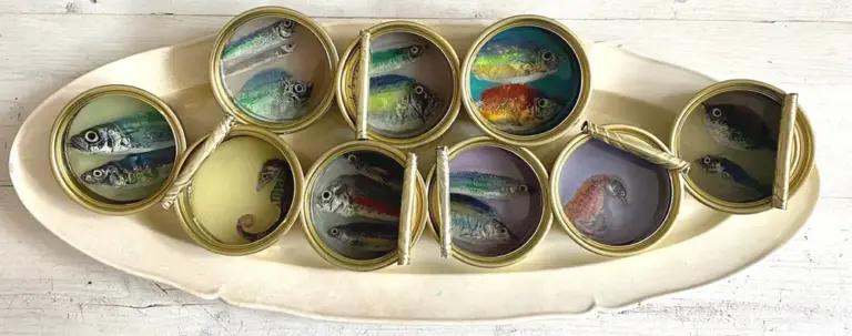 Ortaire de Coupigny, Fishtin, 80 euro, Mixed media, 9x3 cm
