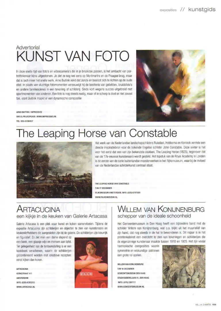 Villa d’Arte, November/December 2007