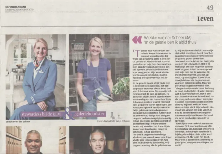 Wiebke van der Scheer in de Volkskrant, 26 October 2010