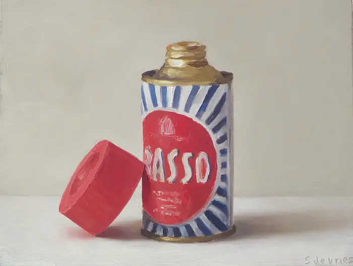 Serge de Vries, Brasso 2, 245 euro, Oil on panel, unframed, 14x18 cm