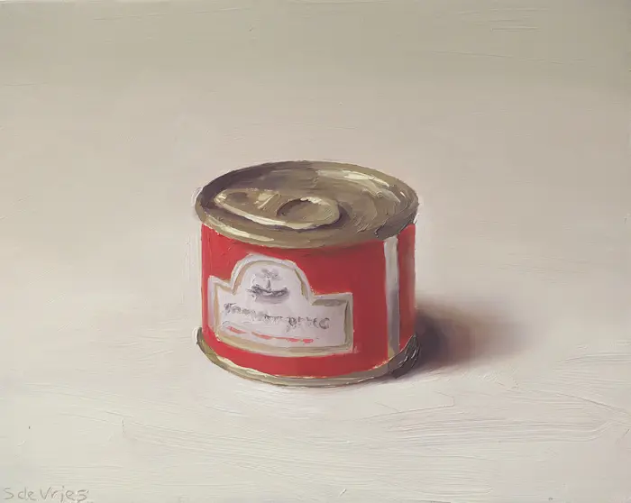 Serge de Vries, Tomatenpuree, 245 euro, Oil on panel, unframed, 11,5x14,7 cm