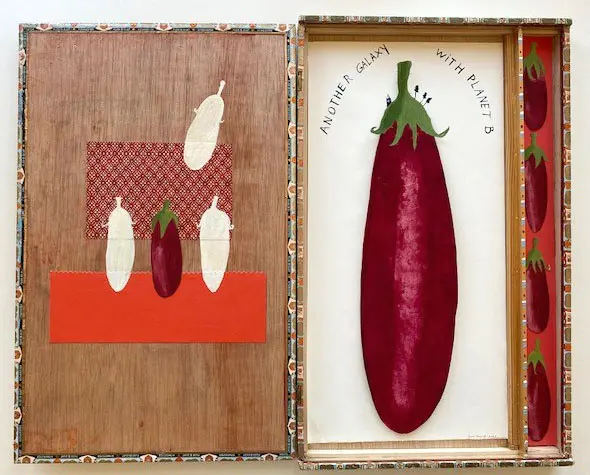 Tamar Rubinstein, Another Galaxy, 225 euro, Mixed media in large cigar box, 49x48x4 cm