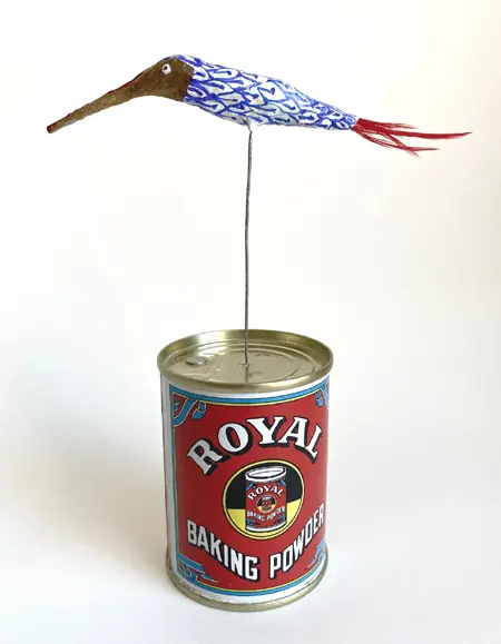 Tamar Rubinstein, Royal, 125 euro, Mixed media with tin, 16x10 cm