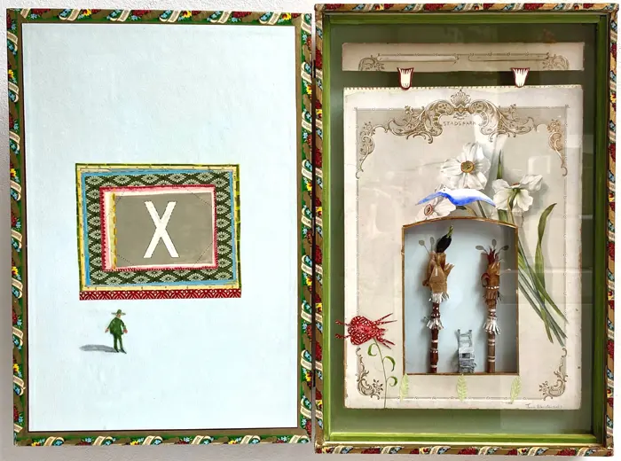 Tamar Rubinstein, Stadspark, 225 euro, Mixed media in large cigar box, 38x50x4 cm