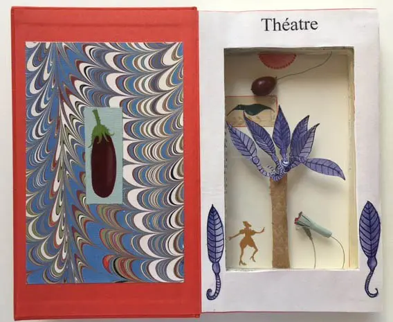 Tamar Rubinstein, Theatre, Mixed media in book, 21x25 cm, €.165,-