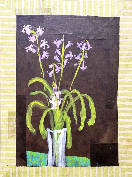 Thecla Renders, Tempo Rubato III, 275 euro, Mixed media on paper on wood, unframed, 40x30 cm