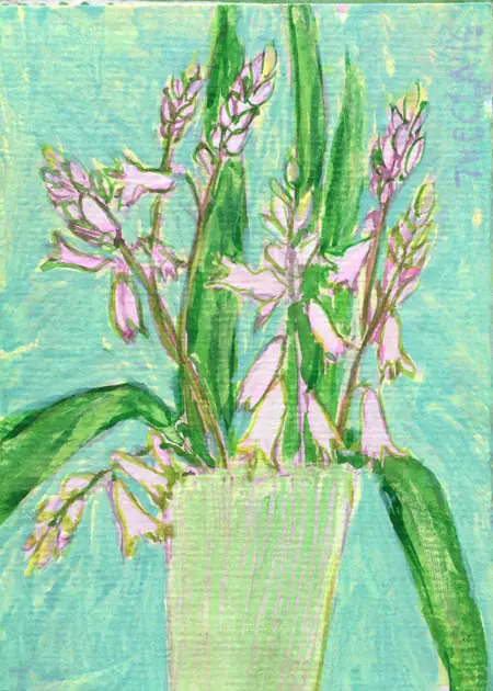 Thecla Renders, zo fijn op Terschelling, Mixed media on paper, 15x10 cm, €.65,-