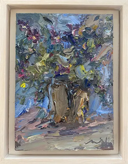 Wil van der Niet, Wabi Sabi, Oil on panel in frame, 18x13 cm, 215,-