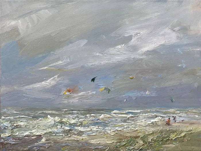 Wil van der Niet, Zomerzotheid, 425 euro, Oil on canvas in wooden frame, 30x40 cm