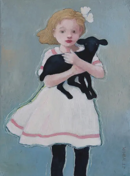 JoAnna Winik, Eloise and Licorice, 850 euro, Oil on canvas, unframed, 30x23 cm