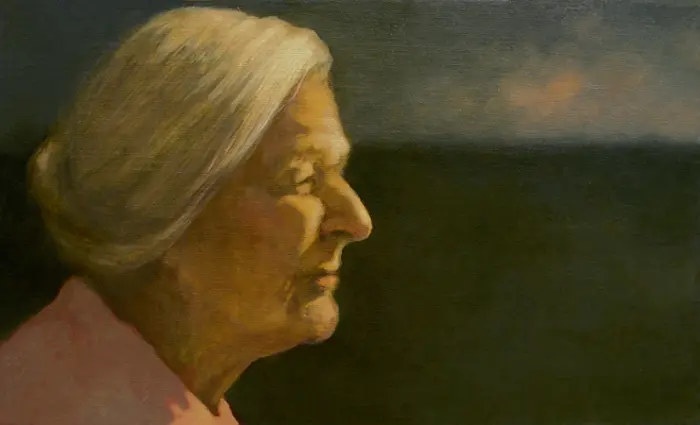 JoAnna Winik, Life Story (Mary Anne Series), Oil on canvas, 32x53 cm, €.850,-