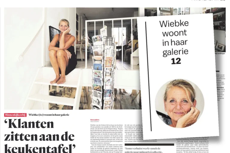Wiebke van der Scheer on the front page of Het Parool and the article, August 2026