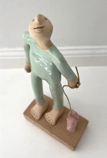 Kiki Demelinne, Spekkie en ik, 140 euro, Ceramic, 21x10x5 cm