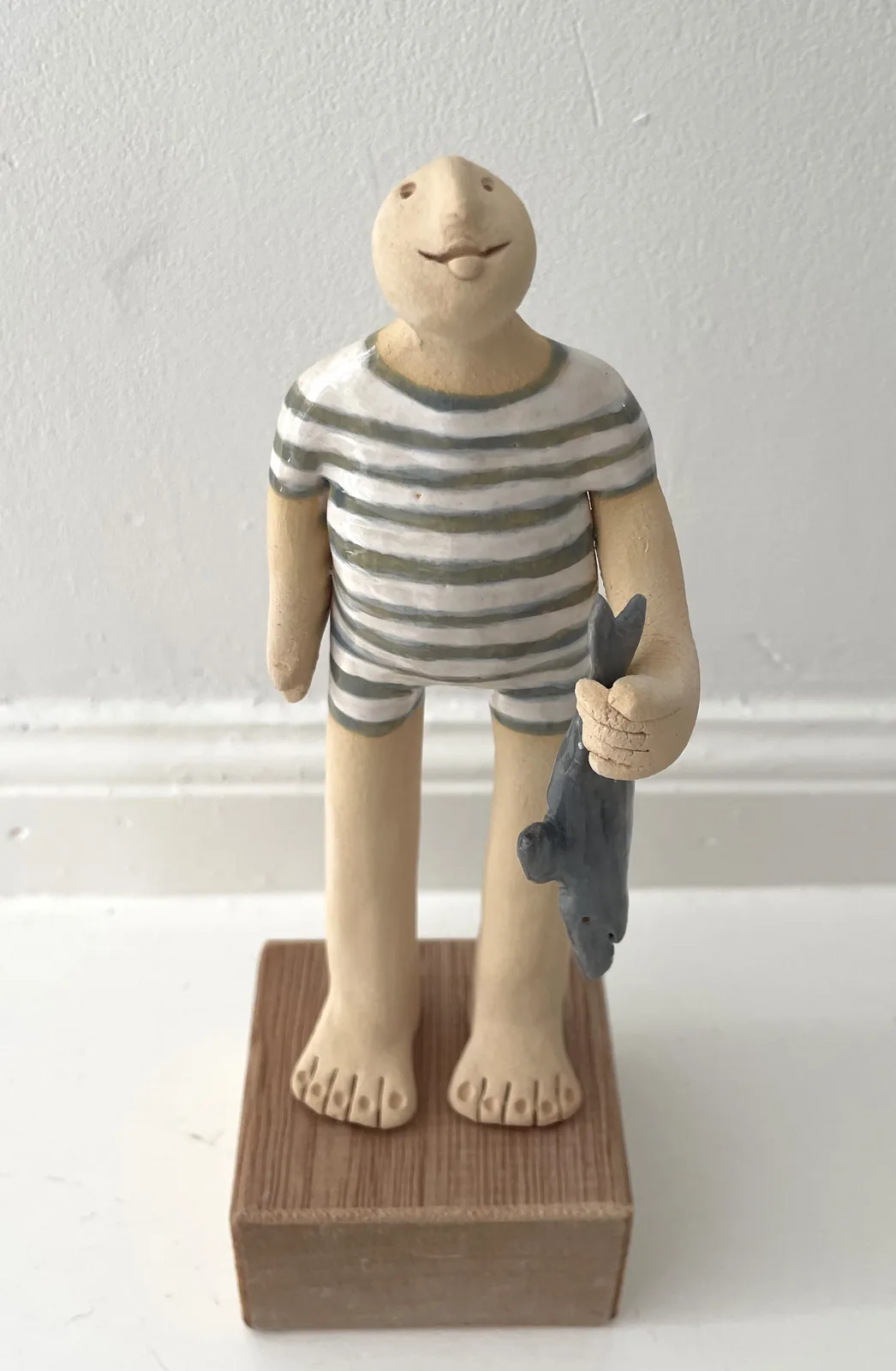 Kiki Demelinne, Visser, 140 euro, Ceramic, 22x7x6 cm