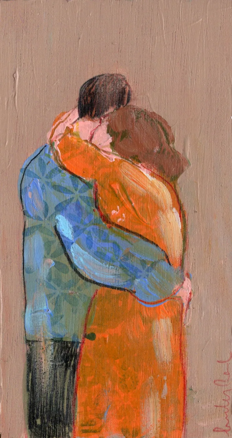 Lourdes Ral, Hold me until November, 90 euro, Mixed technique on wood, unframed, 17x9 cm